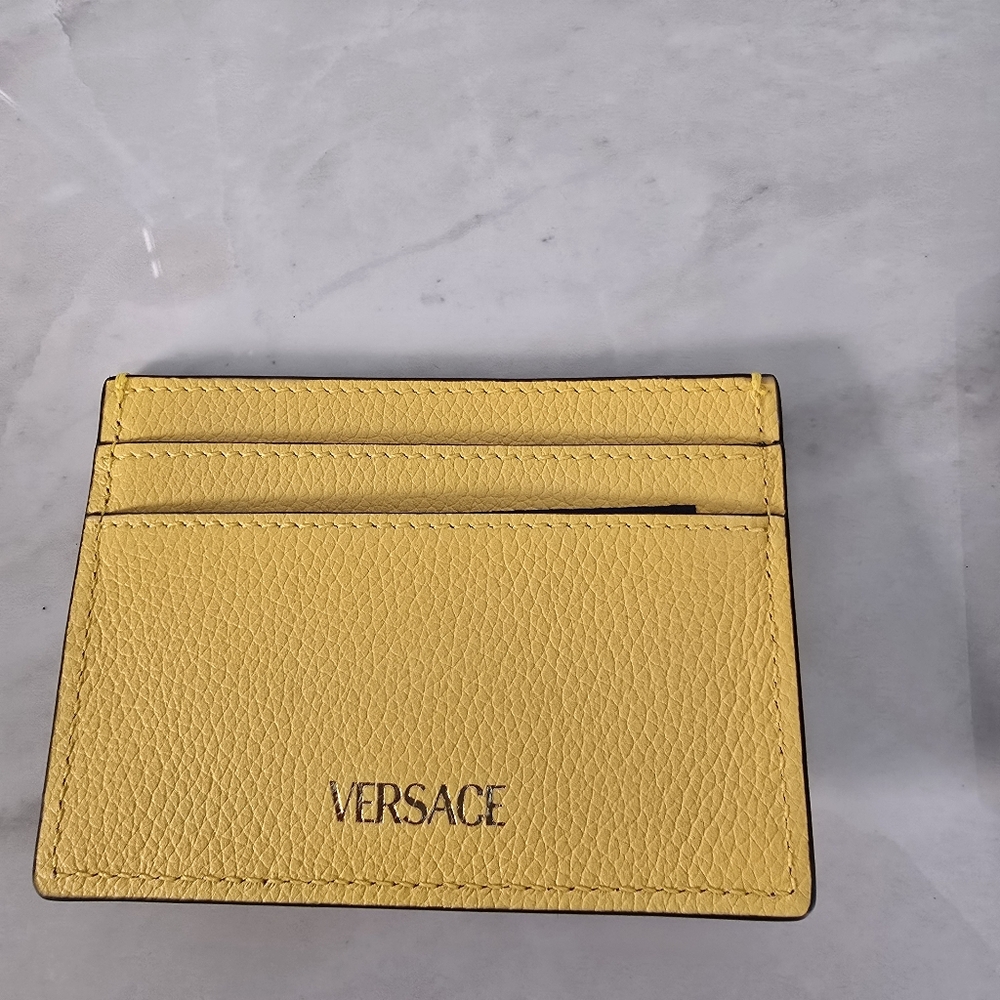 Versace Yellow Card Holder with Medusa Emblem - Picture 4 of 4